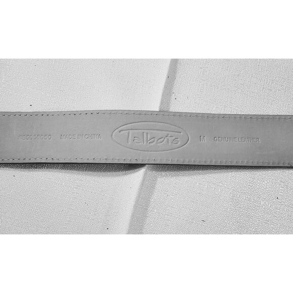 Vintage womens SZ M (36 inches) Talbot Leather Belt Western gold chain details - Picture 12 of 12